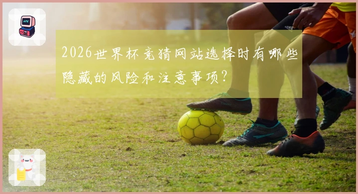 2026世界杯竞猜网站选择时有哪些隐藏的风险和注意事项？